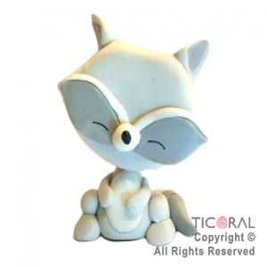 ADORNO ANIMALITO DEL BOSQUE MAPACHE A. PORCELANA FRIA x 1